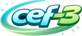 cef-3 সবুজ লোগো